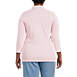 Women's Plus Size 3/4 Sleeve Cotton Interlock Polo, Back