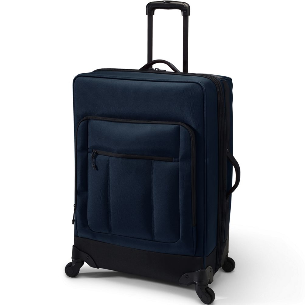 Travel Checked Rolling Luggage Bag Lands End