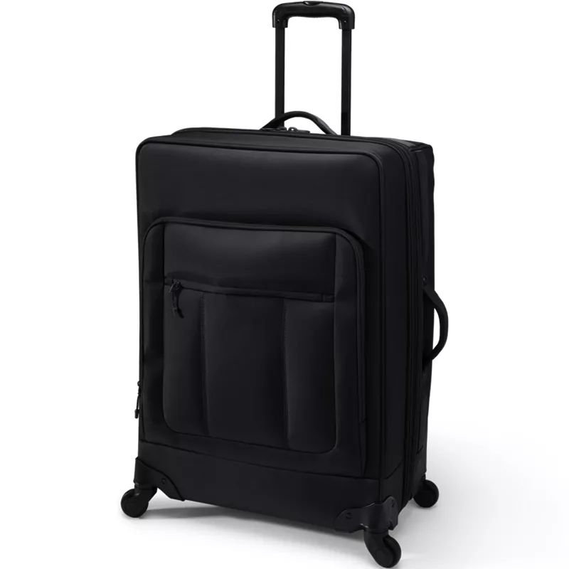 Travel Checked Rolling Luggage Bag, Front