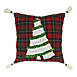Saro Lifestyle Christmas Tree Plaid Decorative Throw Pillow, alternative image