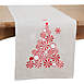 Saro Lifestyle Peppermint Christmas Tree 16''x72'' Table Runner, alternative image