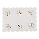 Saro Lifestyle Embroidered Holly and Ribbon Christmas Placemats - Set of 4, alternative image