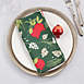Saro Lifestyle Pomegranate Holiday Print Dinner Napkins - Set of 12, alternative image