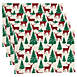 Saro Lifestyle Deer and Christmas Trees Print Cotton Placemats - Set of 4, alternative image
