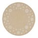 Saro Lifestyle Embroidered Snowflakes Round Cotton Placemats - Set of 4, alternative image