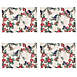 Saro Lifestyle Pinecones and Birds Print Cotton Placemats - Set of 4, alternative image