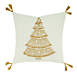 Saro Lifestyle Gold Christmas Tree Cotton Decorative Throw Pillow, alternative image