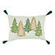 Saro Lifestyle Gold and Green Christmas Trees Cotton Decorative Throw Pillow, alternative image