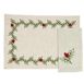 Saro Lifestyle Embroidered Christmas Holly Dinner Napkins and Placemats - Set of 8, alternative image