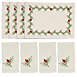 Saro Lifestyle Embroidered Christmas Holly Dinner Napkins and Placemats - Set of 8, alternative image