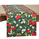 Saro Lifestyle Pomegranate Holiday Print 16''x54'' Table Runner, alternative image