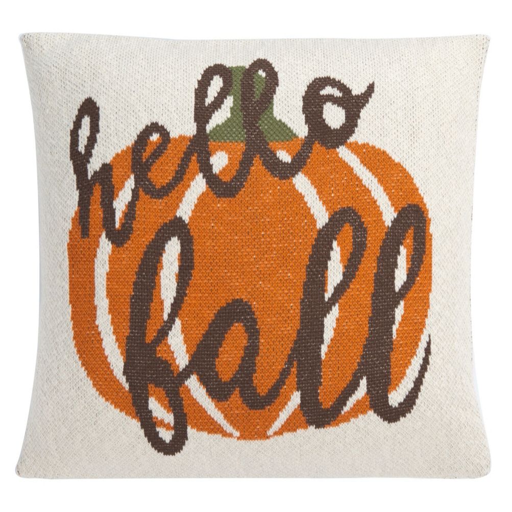 Hello Autumn- Woven Pillow