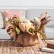 Safavieh 26'' Artificial Fall Pumpkin and Snowflower Potted Arrangement, alternative image