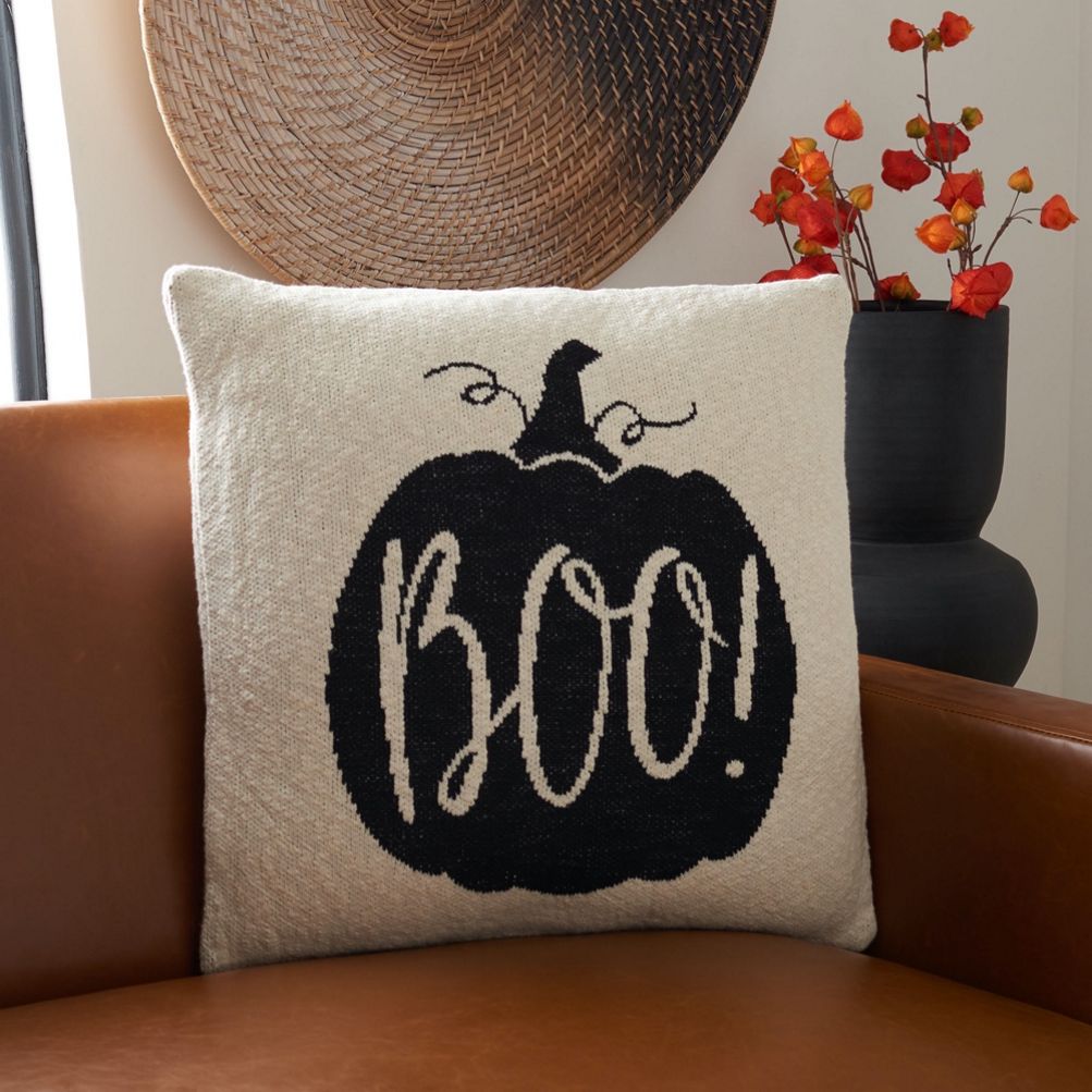 Halloween Pillow Halloween Boo Pillow Halloween Decor Fall Pillow Farmhouse  Throw Pillow Lumbar Pillow Fall Farmhouse 