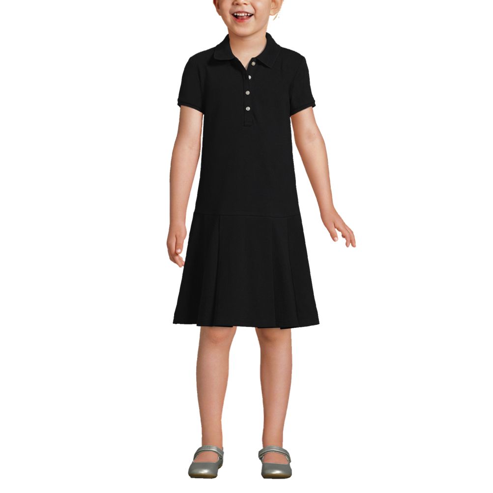 Girls black polo outlet dress