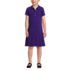 School Uniform Girls Short Sleeve Mesh Pleated Polo Dress, Front