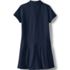 Girls Plus Short Sleeve Mesh Pleated Polo Dress, Back