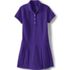 School Uniform Girls Short Sleeve Mesh Pleated Polo Dress, Front