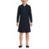 Girls Long Sleeve Mesh Pleated Polo Dress, Front