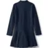 School Uniform Girls Long Sleeve Mesh Pleated Polo Dress, Back