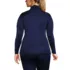 Women's Plus Size Silk Interlock Turtleneck Long Underwear Top, Back