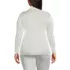 Women's Plus Size Silk Interlock Turtleneck Long Underwear Top, Back