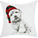Mina Victory Holiday Dog Christmas Decorative Throw Pillow, alternative image