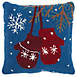 Mina Victory Home For The Holiday Mittens Decorative Throw Pillow, alternative image