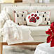Mina Victory Holiday Christmas Dogs Decorative Throw Pillow, alternative image
