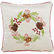 Mina Victory Holiday Ribbon Embroidered Pinecones Decorative Throw Pillow, alternative image