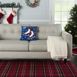 Mina Victory Home For The Holiday Ice Skates Decorative Throw Pillow, alternative image