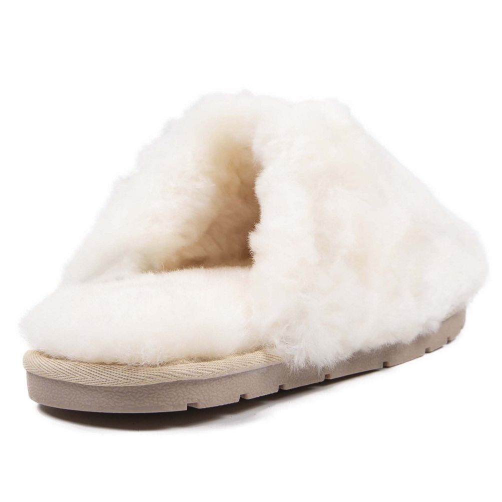 Lands end best sale shearling scuff slippers