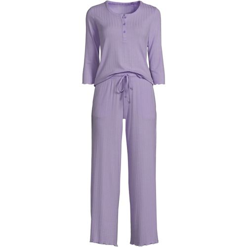 Solid Jersey Short-Sleeve Boyfriend Pajamas - Black in Women's Cotton  Pajamas, Pajamas for Women