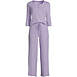 Women's Pointelle Rib 2 Piece Pajama Set - 3/4 Sleeve Top and Crop Pants, Front