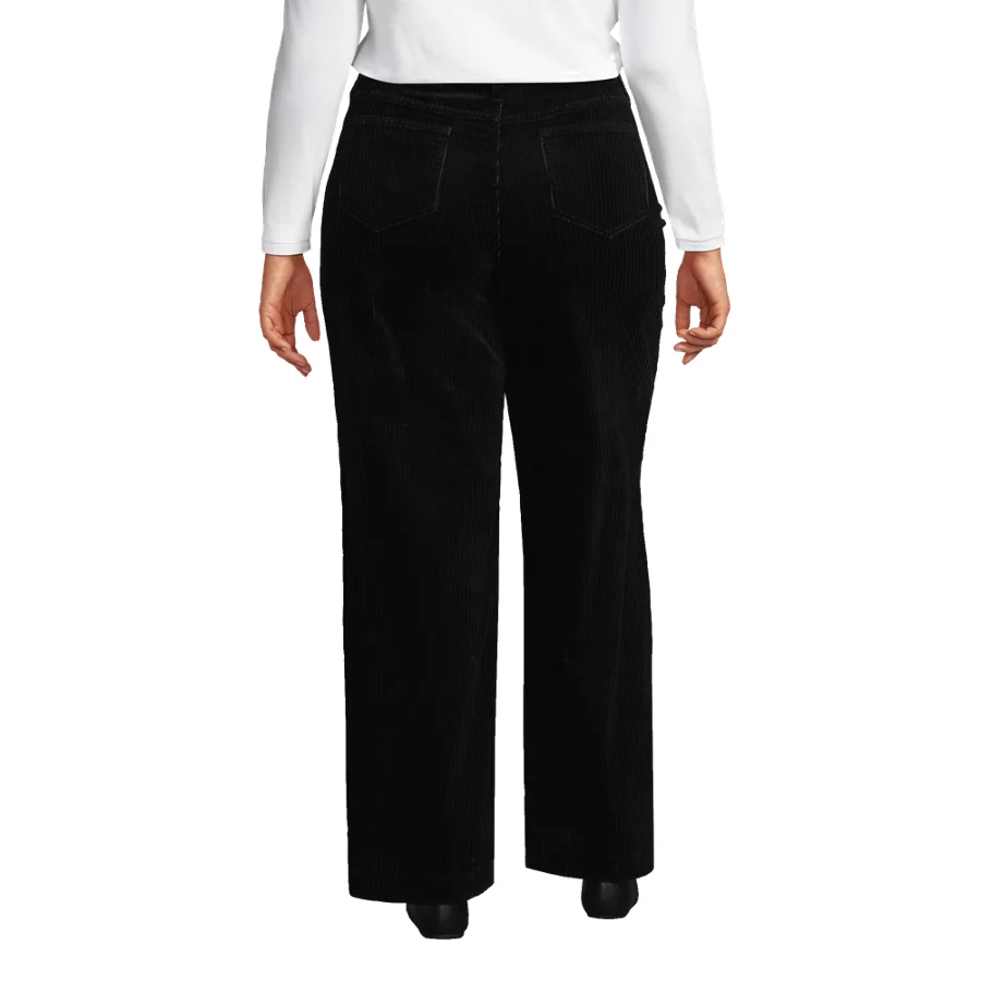 Women's High Rise Wide Leg Corduroy Pants view 4