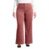 Women's Plus Size High Rise Wide Leg Corduroy Pants, Front