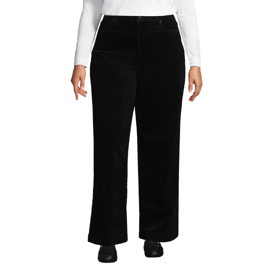 Women's High Rise Wide Leg Corduroy Pants view 5