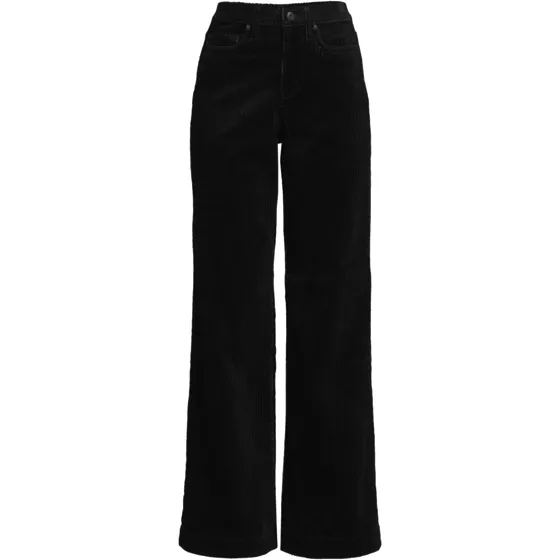 Women's Plus Size High Rise Wide Leg Corduroy Pants - primary