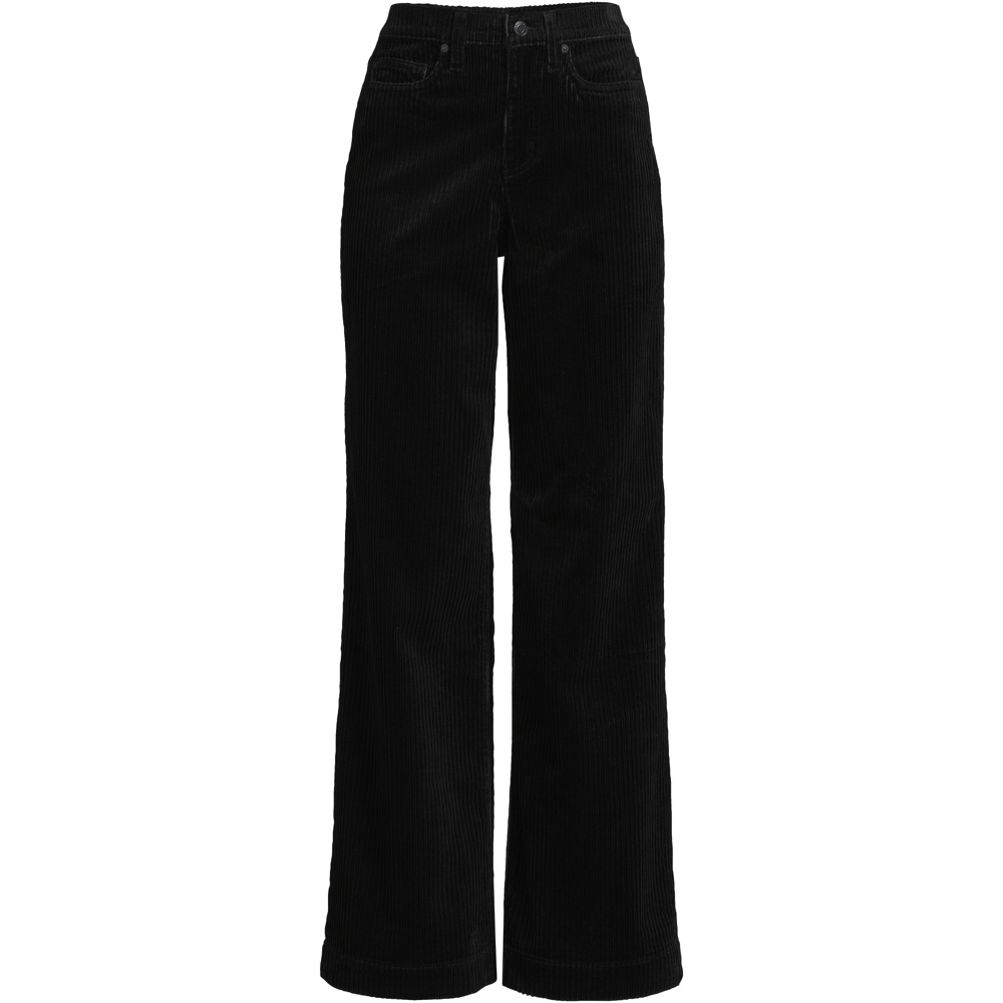 Women's Plus Size High Rise Wide Leg Corduroy Pants