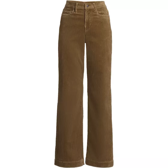 Women's High Rise Wide Leg Corduroy Pants - primary