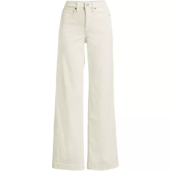 Women's Plus Size High Rise Wide Leg Corduroy Pants - primary