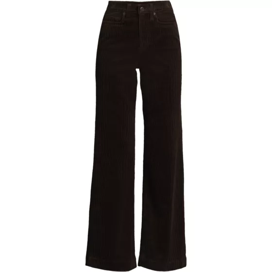 Women's Plus Size High Rise Wide Leg Corduroy Pants - primary