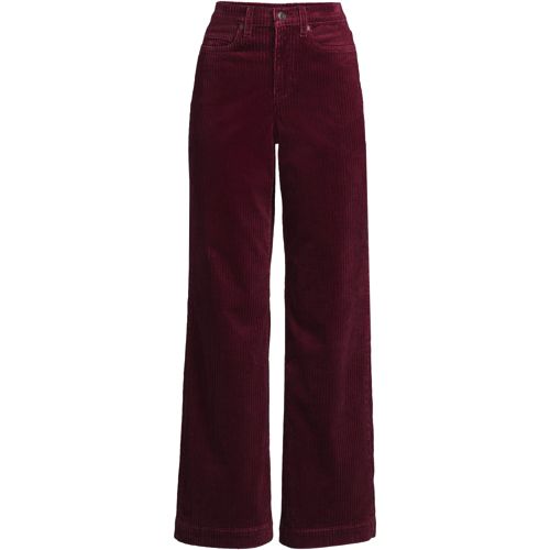Women's High Rise Wide Leg Corduroy Pants, Front