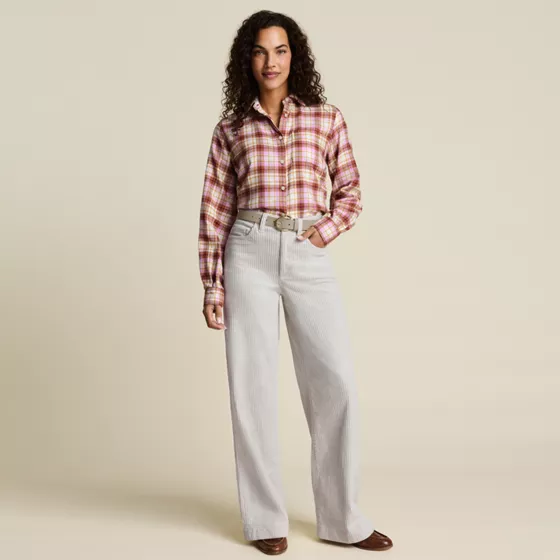 Women's High Rise Wide Leg Corduroy Pants - primary