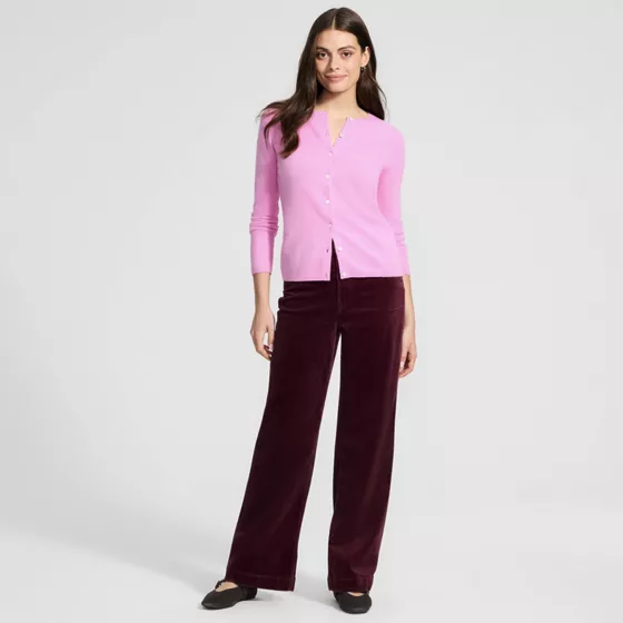 Women's High Rise Wide Leg Corduroy Pants - primary