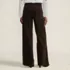 Women's High Rise Wide Leg Corduroy Pants, Back