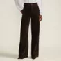 Women's High Rise Wide Leg Corduroy Pants