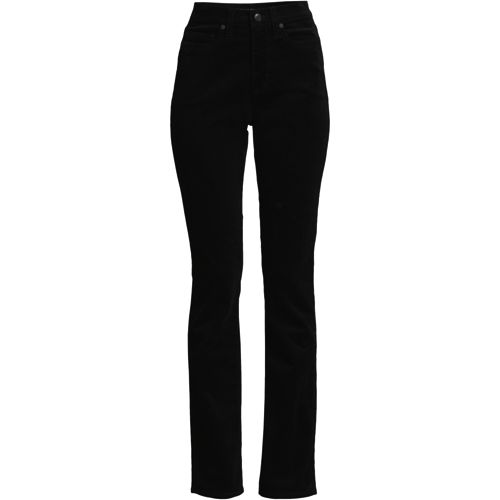 Lands' End Womens HR Bi Stretch Pintuck Pencil Pant Black Regular 18 at   Women's Clothing store