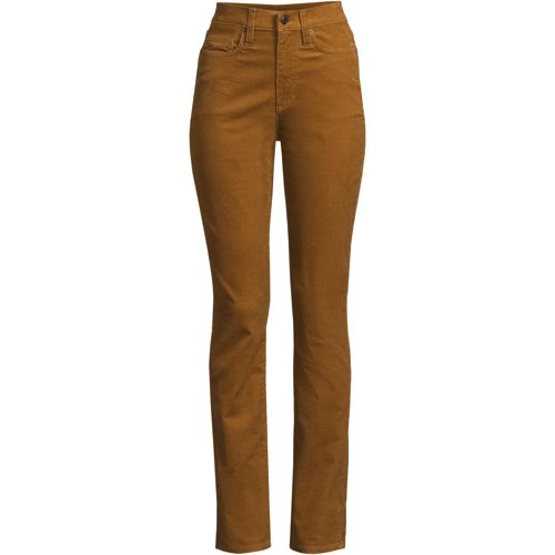 Casual Brown Corduroy Pants for Women, Long Pants, Plus Size Pants