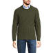 Men's Lambswool Cable Crewneck, Front